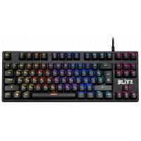 Клавиатура проводная игровая механическая Defender Blitz GK-240L RU,Rainbow (Черный), USB, ENG/RU, Н