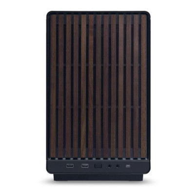 Корпус Lian Li A3-mATX B-W mATX/ITX G99.A3X-WD.00 БП ATX/SFX/SFX-L/Edge PSU, Черный-Дерево