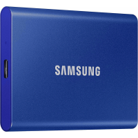 Внешний SSD 2000Gb Samsung T7 USB 3.2 Gen.2 (10 Гбит/c) AES 256 Синий, MU-PC2T0H/WW