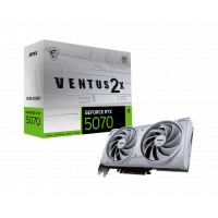 Видеокарта MSI GeForce RTX 5070 12G VENTUS 2X OC WHITE, 12Gb GDDR7 192-bit 1xHDMI 3xDP G5070-12V2CW