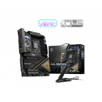 Материнская плата MSI MEG Z890 ACE LGA1851 4xDDR5 6xSATA3 RAID 5M.2 1xHDMI 2xThunderbolt4 10xUSB ATX