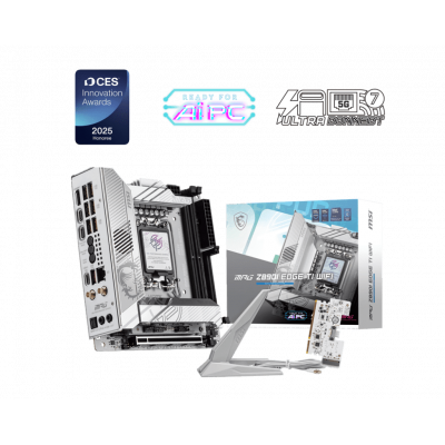Материнская плата MSI MPG Z890I EDGE TI WIFI LGA1851 2xDDR5 2xSATA3 4xM.2 1xHDMI 2xThund Mini ITX