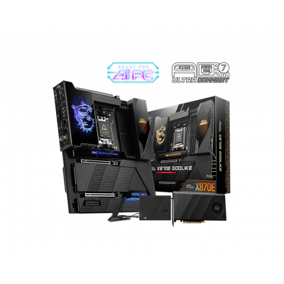 Материнская плата MSI MEG X870E GODLIKE AM5 4xDDR5 4xSATA3 RAID 7xM.2 7xType-C(2xDP) EATX