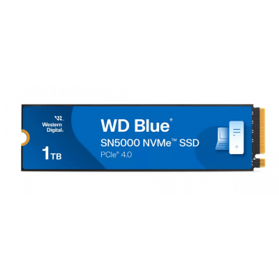 Твердотельный накопитель 1000GB SSD WD BLUE SN5000 M.2 2280 NVMe 4.0 R5150MB/s W4900MB/s WDS100T4B0E