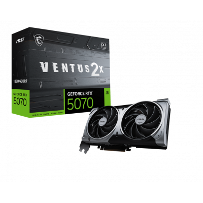 Видеокарта MSI GeForce RTX 5070 12G VENTUS 2X OC, 12Gb GDDR7 192-bit 1xHDMI 3xDP