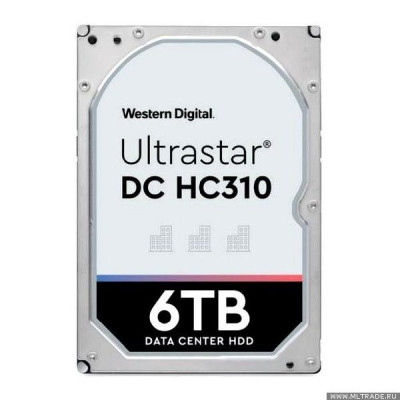 Жесткий диск повышенной надежности HDD  6TB WD ULTRASTAR 256MB 7200RPM SAS 3,5