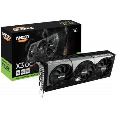 Видеокарта Inno3D GeForce RTX5080 X3 OC, 16G GDDR7 256-bit 1xHDMI 3xDP N50803-16D7X-17603930