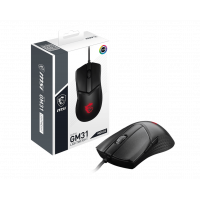 Мышь MSI Clutch Clutch GM31 LIGHTWEIGHT RGB USB2.0/кабель 2м/Вес 174г./Черный