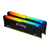 Оперативная память 32GB Kit (2x16Gb) DDR4 3200MHz Kingston FURY Beast RGB CL16 KF432C16BB12AK2/32