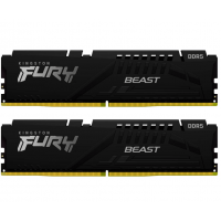 Оперативная память  32GB Kit (2x16) DDR5 5600MHz Kingston FURY Beast Black XMP CL40 KF556C40BBK2-32