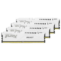 Оперативная память 128GB Kit (4x32) DDR5 5600MHz Kingston FURY Beast White XMP CL40 KF556C40BWK4-128