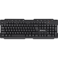 Клавиатура беспроводная Defender Element HB-195 USB (Черный), USB, ENG/RUS,стандарт