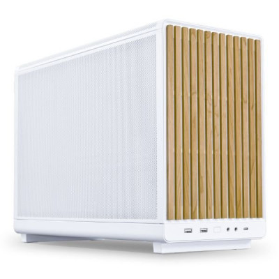 Корпус Lian Li A3-mATX W-W mATX/ITX G99.A3W-WD.00 БП ATX/SFX/SFX-L, LIAN LI Edge PSU, Белый-Дерево