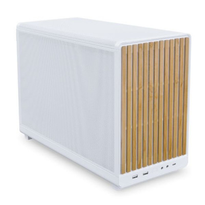 Корпус Lian Li A3-mATX W-W mATX/ITX G99.A3W-WD.00 БП ATX/SFX/SFX-L, LIAN LI Edge PSU, Белый-Дерево