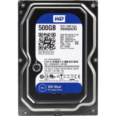 Жесткий диск HDD  500Gb Western Digital Blue SATA 6Gb/s 3.5