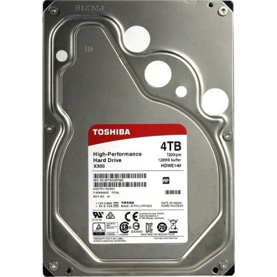 Жесткий диск HDD 4Tb TOSHIBA X300 SATA 6Gb/s 7200rpm 128Mb 3.5