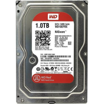 Жесткий диск для NAS систем HDD  1Tb Western Digital Red SATA 6Gb/s 64Mb WD10EFRX