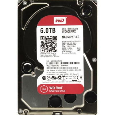 Жесткий диск для NAS систем HDD  6Tb Western Digital RED SATA 6Gb/s 3.5
