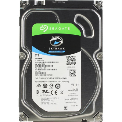 Жесткий диск для видеонаблюдения  3Tb Seagate SkyHawk SATA3 3.5