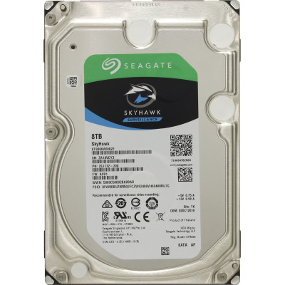 Жесткий диск для видеонаблюдения  8Tb Seagate SkyHawk SATA3 3.5