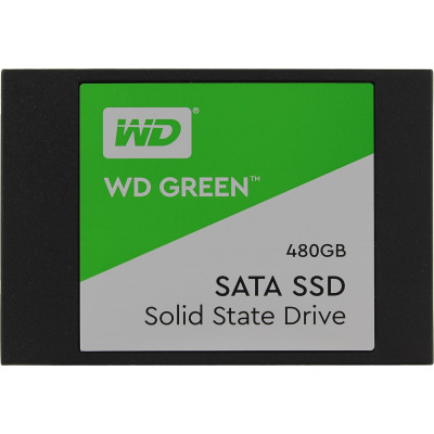 Твердотельный накопитель  480GB SSD WD GREEN 2.5” SATA3 R545Mb/s 7mm WDS480G2G0A
