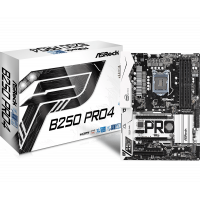 Материнская плата ASRock B250 PRO4 LGA1151 iB250 4xDDR4 6xSATA3 2xM.2   1xD-Sub 1xDVI 1xHDMI ATX BOX