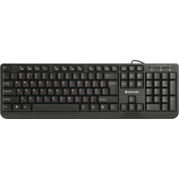 Клавиатура проводная Defender OfficeMate HM-710, (Черный), USB,  ENG/RUS/KAZ, полноразмерная