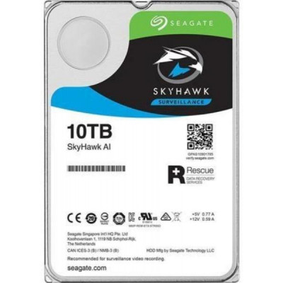 Жесткий диск для видеонаблюдения 10Tb Seagate SkyHawk AI 256Mb 7200rpm SATA3 3.5