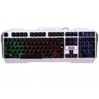 Клавиатура проводная игровая Defender Metal Hunter GK-140L, ENG/RUS, USB, Радужная подсветка