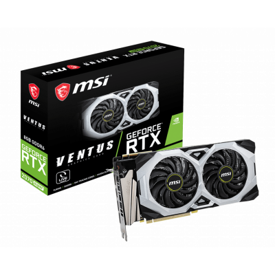 Видеокарта MSI GeForce RTX2070 SUPER, 8G GDDR6 256-bit 1xHDMI 3xDP RTX 2070 SUPER VENTUS