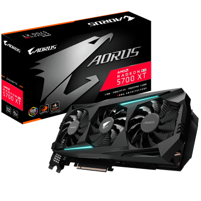 Видеокарта Gigabyte  RADEON RX 5700 XT AORUS 8GB GDDR6 256bit 3xHDMI 3xDP GV-R57XTAORUS-8GD
