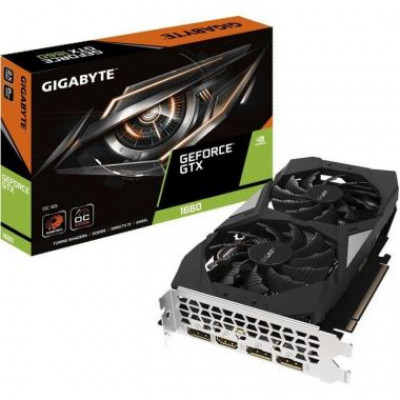 Видеокарта Gigabyte GeForce GTX1660 OC 6Gb GDDR5 192bit HDMI 3xDP GV-N1660OC-6GD