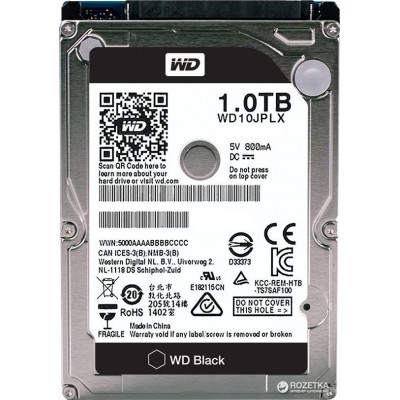 Жесткий диск для ноутбука  WD Black 1Tb SATA 6Gb 2.5