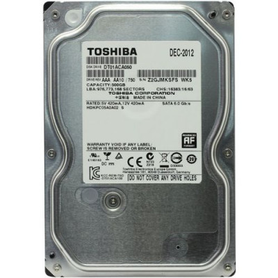Жесткий диск HDD   500Gb TOSHIBA SATA 6Gb/s 7200rpm 32Mb 3.5