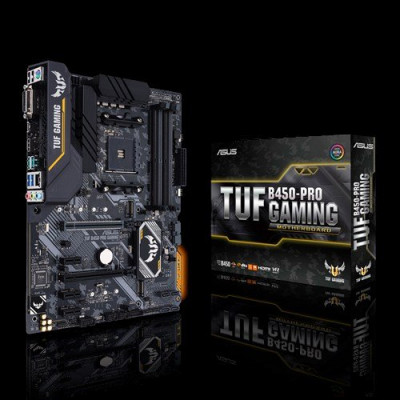 Материнская плата ASUS TUF B450-PRO GAMING AM4 4xDDR4 6xSATA 2xM.2 1xDVI-D 1xHDMI  ATX