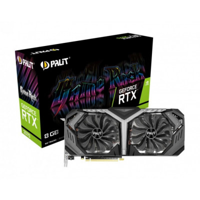Видеокарта PALIT RTX™ 2070 GAMEROCK 8Gb GDDR6 256bit 3xDP 1xHDMI 1xUSB Type-C  NE62070U20P2-1061G