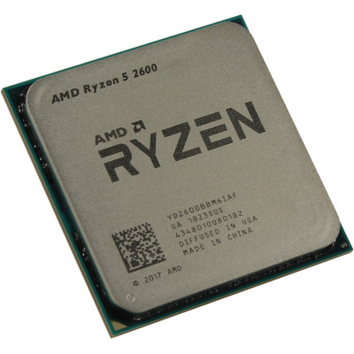 Процессор AMD Ryzen 5 2600 3,4ГГц (3,9ГГц Turbo) Pinnacle Ridge 6/12, 3MB L2, 16 MB L3, 65W, AM4 OEM