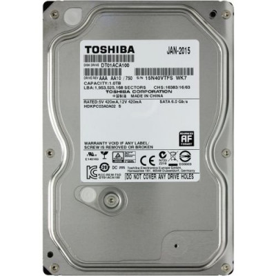 Жесткий диск HDD  1Tb TOSHIBA  SATA 6Gb/s 7200rpm 32Mb 3.5