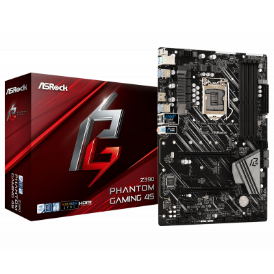 Материнская плата ASRock Z390 PHANTOM GAMING 4S iZ390 1151 4xDDR4 6xSATA RAID ATX