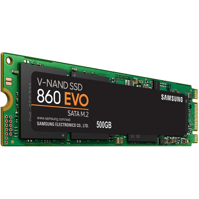 Твердотельный накопитель  500Gb SSD Samsung 860 EVO M.2 SATA R550Mb/s W520MB/s MZ-N6E500BW