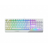 Игровая Клавиатура MSI Vigor GK30 WHITE RU, 106 клавиш, RGB SHOW,  кабель 1,8м, USB2.0