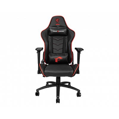 Компьютерное кресло MSI MAG CH120 X Сталь / ПВХ кожа / Черно-Красное