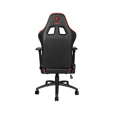 Компьютерное кресло MSI MAG CH120 X Сталь / ПВХ кожа / Черно-Красное