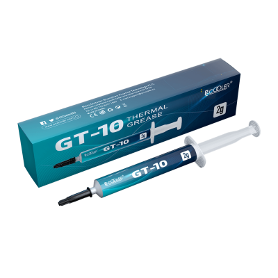Термопаста PCCooler GT-10 2G Теплопроводность - 9.8 Вт/мК, от -50°С до 250°С. В шприце. 2гр.
