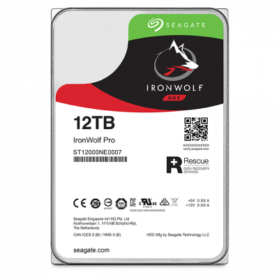 Жесткий диск для NAS систем 12Tb HDD Seagate IronWolf PRO SATA3 3.5