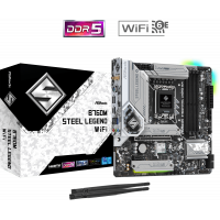 Материнская плата ASRock B760M STEEL LEGEND WIFI LGA1700 4xDDR5 4xSATA RAID 3xM.2 HDMI DP eDP mATX