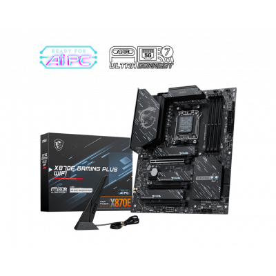 Материнская плата MSI X870E GAMING PLUS WIFI AM5 4xDDR5 4xSATA3 RAID 3xM.2 HDMI 2xType-C(DP) ATX