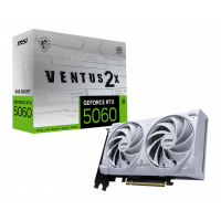 Видеокарта MSI GeForce RTX 5060 8G VENTUS 2X WHITE, 8G GDDR7 128bit 1xHDMI 3xDP G5060-8V2W