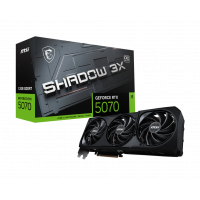 Видеокарта MSI GeForce RTX 5070 12G SHADOW 3X OC, 12Gb GDDR7 192-bit 1xHDMI 3xDP G5070-12S2C