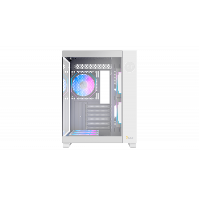 Корпус Ocypus Iota C70 WH ARGB ATX/mATX/mITX 2xUSB, Type-C, Белый, Iota-C70-WHD600XX-GL